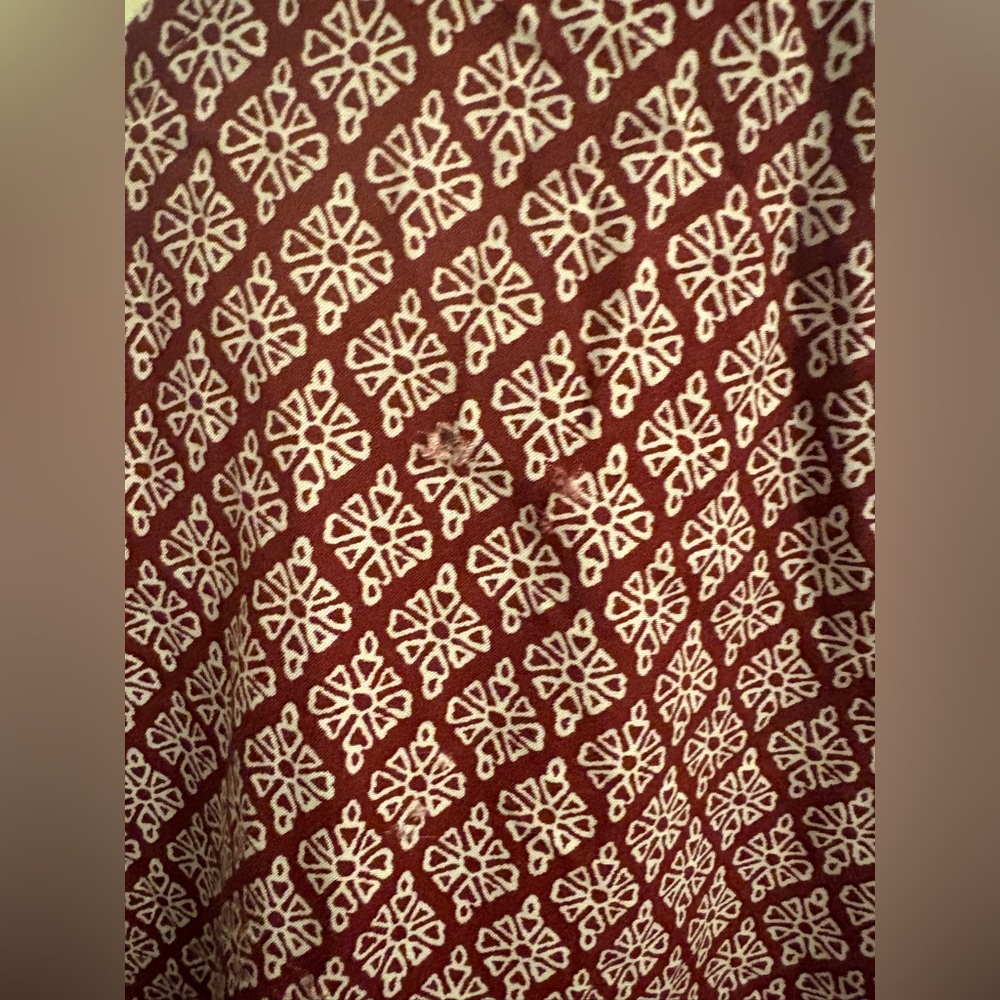 Red Patterned Top - Picture 7 of 7